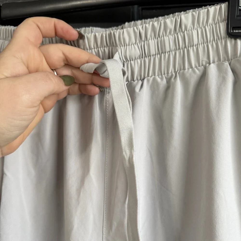 Apana Women's Light Gray Active 7/8 Length Pull-On Athleisure Pants Size Large - Picture 5 of 9